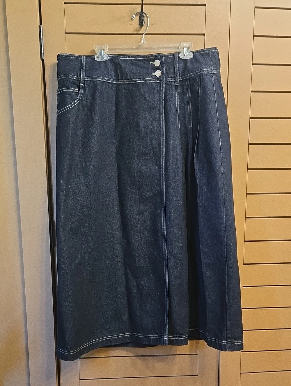 Damson Madder Raye Denim Skirt - Dark Indigo EU Size 20 / US 16 ( See Meas) - Picture 5 of 10